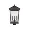 Z-Lite Beacon 3 Light Outdoor Post Mount Fixture, Oil Rubbed Bronze & Clear Beveled 568PHXLS-ORB - alternate 4